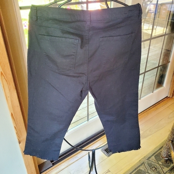 LC Lauren Conrad Skinny Crop Sz. 10 Capri's with Embellished Edge - Picture 2 of 12